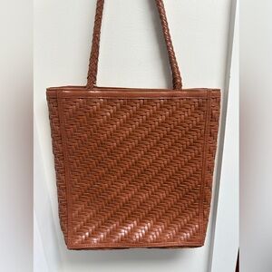 Woven Tan Tote Bag - Bembien